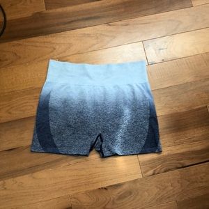 Pink Victoria secret blue aumbry spandex shorts